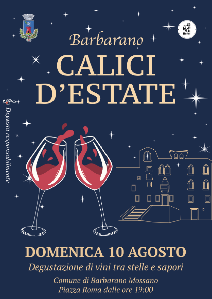 🍷✨ Vini, Sapori e Musica sotto le Stelle – Domenica 10 Agosto a Barbarano 🍷✨ Vini, Sapori e Musica sotto le Stelle – Domenica 10 Agosto a Barbarano