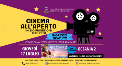 🎬 Cinema sotto le stelle 🌟 🎬 Cinema sotto le stelle 🌟