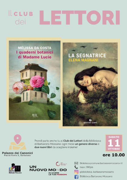 📚 Club dei Lettori – “I quaderni botanici” e “La segnatrice” 📚 Club dei Lettori – “I quaderni botanici” e “La segnatrice”