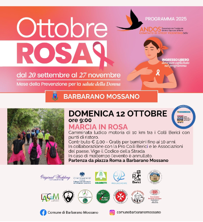 🎀 Ottobre Rosa 2025 - Camminata 🎀 🎀 Ottobre Rosa 2025 - Camminata 🎀