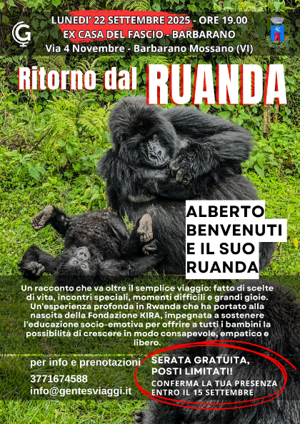 🌍 Ritorno dal Ruanda – Racconto di Alberto Benvenuti 🌍 Ritorno dal Ruanda – Racconto di Alberto Benvenuti